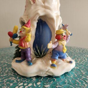 freaky clowns vintage candle